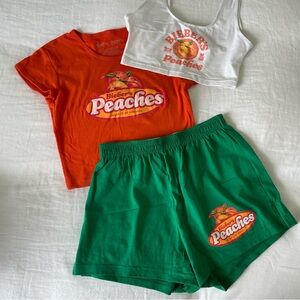 Justin Bieber peaches merch set